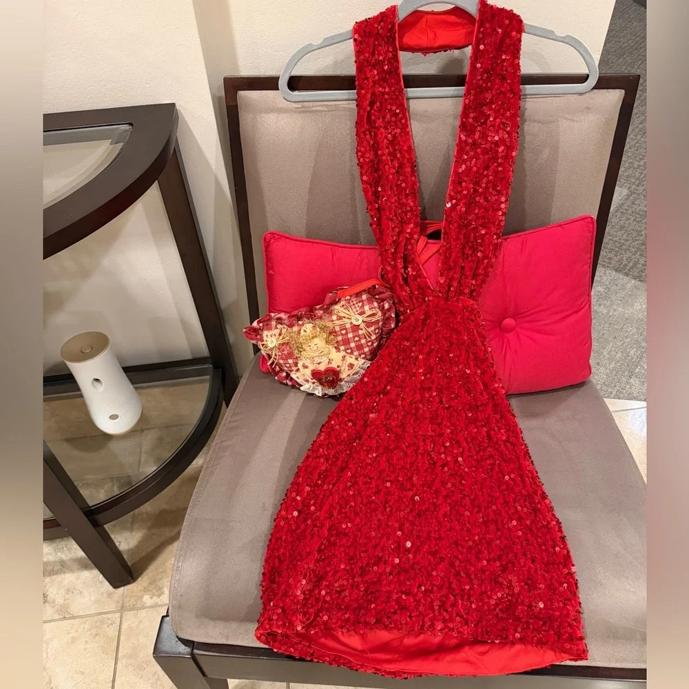Elegant Sequined mini dress.